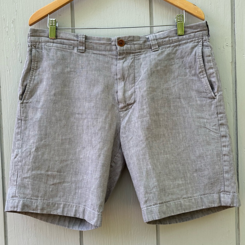 J. Crew Stanton Linen Blend Shortsmen’s Waist 34baird Mcnutt Irish Linenvg+